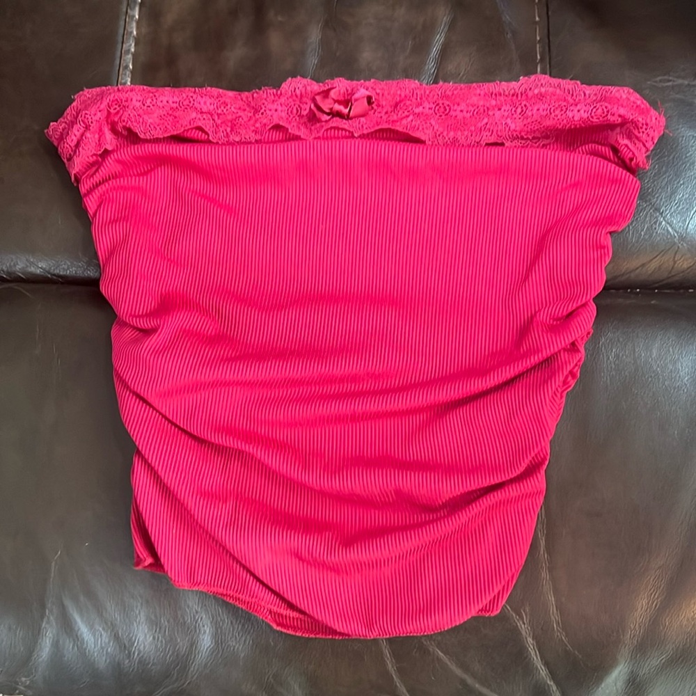 Red Strapless Camisole